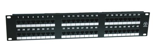 Painel de conexões DIGITUS DN-19 ORG-48-1U Digitus - Painéis de conexão - 48 portas, rj-45, mate, 80% opacidade