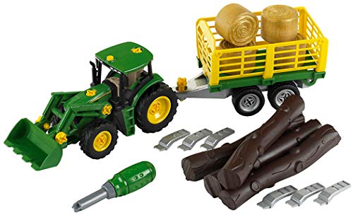 Trator de Brincar KLEIN John Deere com Reboque KLEIN - Caminhões de brinquedo & veículos de construção - trator, brinquedo, John Deere, reboque