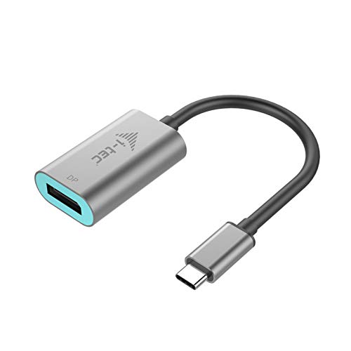 Adaptador I-TEC (USB-C - USB-C e DisplayPort - 50 cm - Cinza) I-Tec - Adaptadores de cabos de áudio e vídeo - usb-c, displayport, 50 cm, cinza