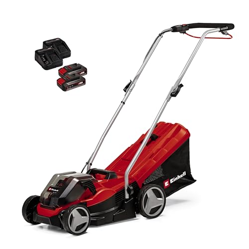 Corta-Relvas EINHELL GE-CM 36/33 Li (2 x 2.5 Ah) Einhell - Ferramentas elétricas multifuncionais - autonomia sem fios, 2,5Ah, intercambiáveis, 250m²