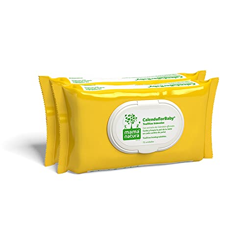Toalhitas Mama Natura Calenduflorbaby 144 Unidades Schwabe Farma Ibérica - Banho e corpo - calendula, algodão, lavável à mão, ilustrações