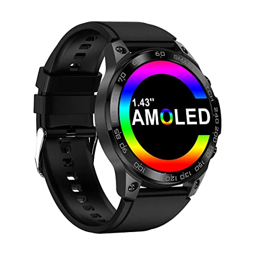 Smartwatch com Ecrã Tátil 1.4'' Bluetooth 5.1 Ip68 400Mah Monitor Watch para Homens Rainbuvvy - Relógios - smartwatch, ecrã tátil, bluetooth 5.1, ip68, 400mah