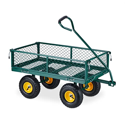 Carrinho de Mão Relaxdays com Amortecedores | Cinzento Relaxdays - Carrinhos de mão - amortecedores, cinzento