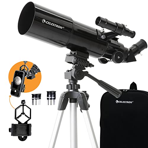 Telescópio CELESTRON Travel Scope 80 (Azul - 80x) Hama - Telescópios - telescópio, celestron, travel scope 80, azul, 80x