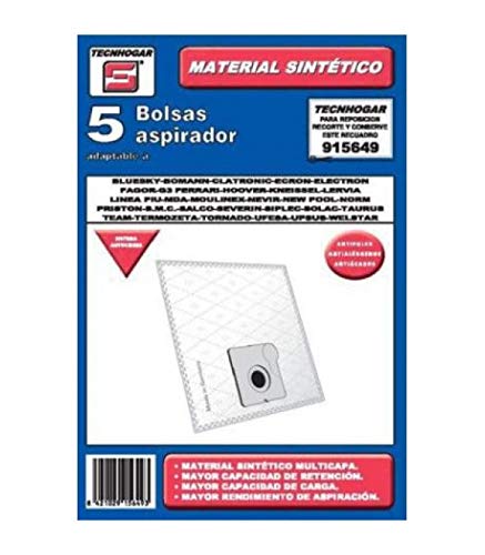 Sacos para Aspiradores TECNOHOGAR (Compatibilidade: Taurus) TECNHOGAR - Acessórios de aspirador - sacos, aspiradores, tecnohogar, taurus