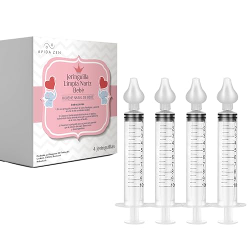 Jeringueta de limpeza nasal para bebé - 4 unidades AVIDA ZEN - Cuidados respiratórios - bebé, limpeza nasal, 4 unidades