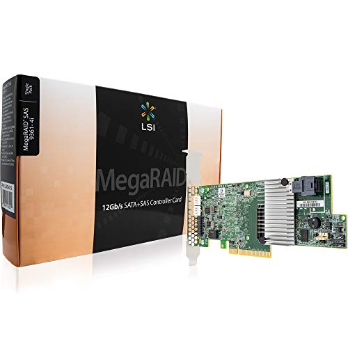 Controlador RAID BROADCOM MegaRAID SAS 9361-4i Broadcom - Placas e adaptadores de interface de computador - sas x4, sata 6gb/s, raid 0-60, 12 gbit/s