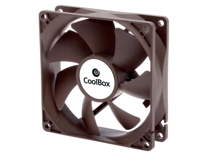 Ventoinha para PC COOLBOX COO-AU090 Preto COOLBOX - Peças de refrigeração de sistema de computador - 9 cm, 1600 rpm, preto, plástico