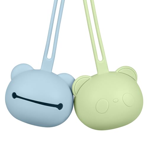 Porta-Chupetas AIRFISH Silicone Azul e Verde Dongguan Jinhong Rubber And Plastic Co., Ltd. - Cuidados com a higiene oral - silicone, 2 compartimentos, sem BPA, porta chupetes
