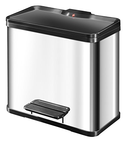 Caixote do Lixo HAILO Eco Duo Plus L 17+9L Hailo - Lixeiras e cestos de lixo - 17L+9L, duas divisões, pedal, higiênico