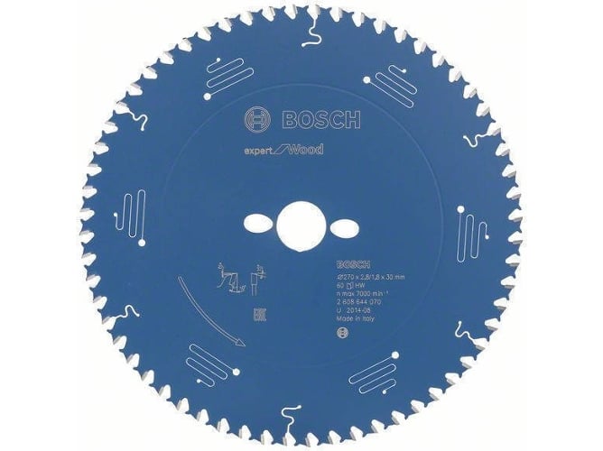 Lâminas de Serra Circular BOSCH 2 608 644 070 (Ø 27 cm) Bosch Professional - Lâminas de serra - 270 mm, 60 dentes, alternando biselado