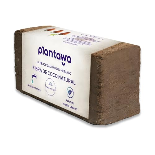 Fibra Coco 10L Bloco 650G Substrato de Coco Plantawa - Solo - fibra coco, 10L, substrato, resistente