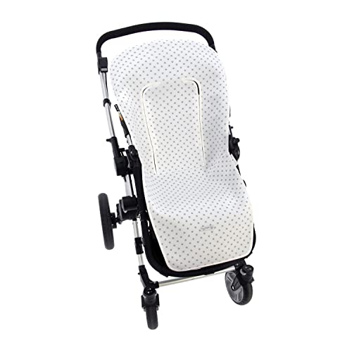 Almofada de Verão para Carrinho de Passeio Universal Rosy Fuentes - Móveis para bebês e crianças pequenas - tecido poliéster, base pvc, 40x30 cm