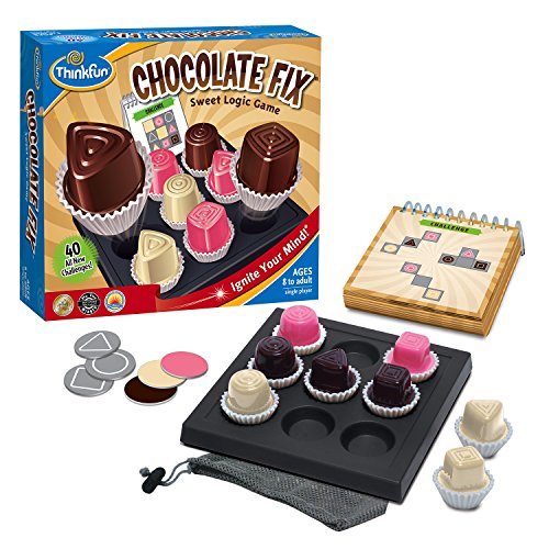 Jogo de Tabuleiro THINKFUN Logic Game Chocolate Fix (Idade Mínima Recomendada: 8 anos) ThinkFun - Brinquedos - jogo lógico, raciocínio, concentração, caixas de chocolate