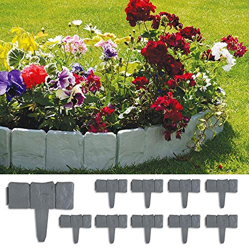 Vedação para Jardim FOREVER SPEED Border Stone Effect Forever Speed - Limites e bordas de jardim - jardim, caminho, plástico resistente, 7,5 metros