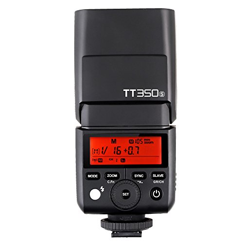 Flash GODOX TT305 para Sony (NG: 60 - Controlo: TTL) GODOX - Suportes para telemóveis - guia 60, ttl, 1/128, 1/8000s