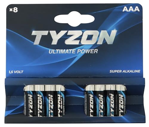 Pilhas TYZON Alcalina (Lítio) Aaa 1,5V 800Mah Millarco Internatioanl A/S - Baterias - 1,5v, 800mah, litio, alcalina