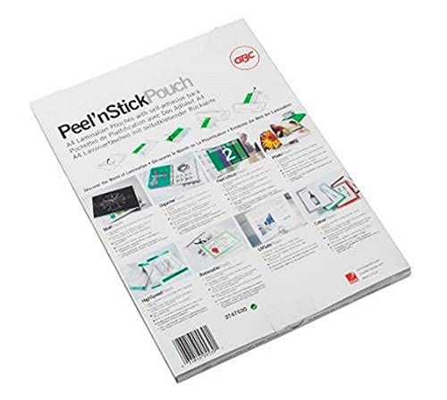 Pasta GBC 1-125Mikron 50 Unidades Transparente GBC - Filme de laminação, pochetes e folhas - 125 milímetros, 50 unidades, transparente