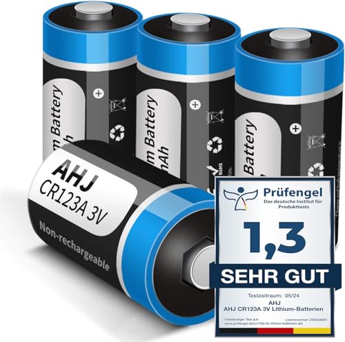 Pilha Recarregável CR123A/CR17345 3V 1600mAh AHJ - Baterias de uso geral - io-litio, 3V, 1600mah, comodo