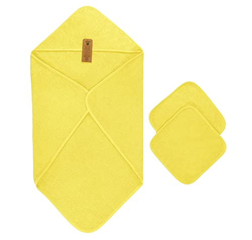 Toalha de Banho ARUS Baby (Algodão - Amarelo) Arus - Toalhas de banho e panos de limpeza - algodão, amarelo, capuz, bebé