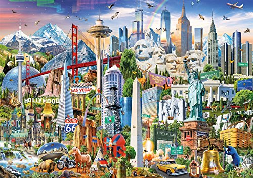 Puzzle 2D JUMBO Simbolos De Norte America (Idade Mínima Recomendada: 12 anos - 1500 Peças) EDUCA - Quebra-cabeças de encaixar - puzzle, 1500 peças, américa do norte, educa fix puzzle, 12 anos