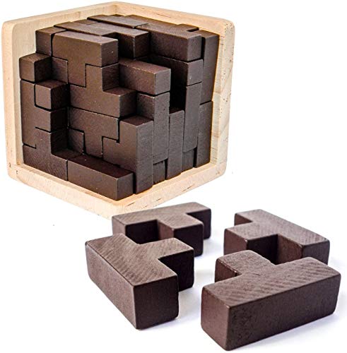 Jogo de Tabuleiro SHARP Genius Skills Builder T-Shaped Pieces (Idade Mínima Recomendada: 4 anos) Sharp Brain Zone - Quebra-cabeças - tabuleiro, peças T-Shaped, quebra-cabeça, 4 anos