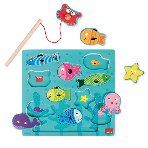 Puzzle 3D Magnético MUEBLES Y DECORACIÓN La Pesca (Idade Mínima: 8 Anos - 109 Peças) Goula - Quebra-cabeças de madeira e com pinos - 3D, magnético, 109 peças, pesca, madeira
