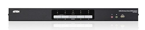 Adaptador ATEN (KVM - HDMI e VGA - Preto) ATEN - Comutadores kvm - usb, dv-i, 2048x1536, preto