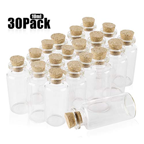 Conjunto de 30 Garrafas de Vidro Miniatura com Tampões Corco O-Kinee - Artigos domésticos - conjunto, 30 garrafas, miniatura, tampões corco