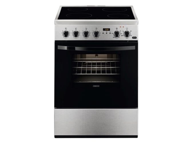 Fogão Vitrocerâmico ZANUSSI ZCV65311XA (73 L - 59.5 cm - Inox) Zanussi - Eletrodomésticos de cozinha - fogão, vitroceramico, zanussi, zcv65311xa, 73l, inox