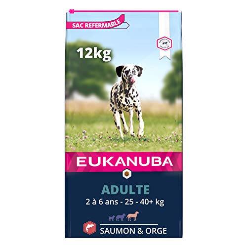Ração para Cães EUKANUBA (12 Kg - Seca - Adulto - Sabor: Salmão e Arroz) EUKANUBA - Ração para cães - salmão, arroz, seca, adulto
