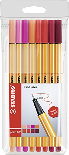 Marcador STABILO Point 88 Pastel (Multicor) Stabilo - Canetas - multicor, fibra, metalizado, fino