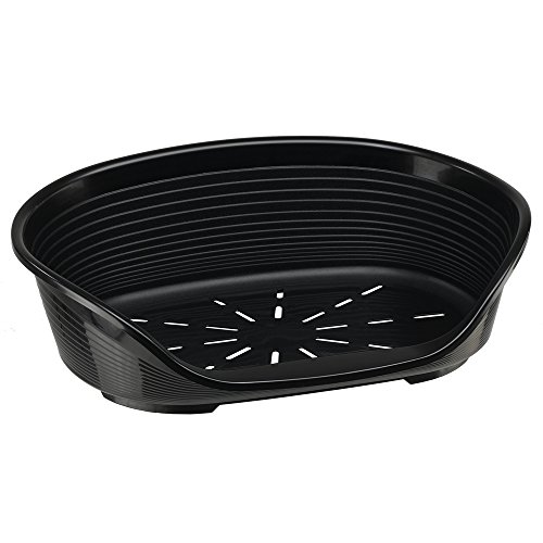 Cama para Cães FERPLAST Siesta Deluxe 4 (Preto) FERPLAST - Camas para cães - plástico, arredondada, antideslizantes, perfurações