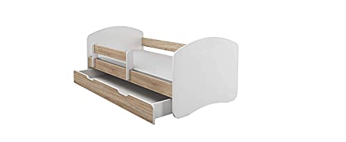 Cama de Bebé 2 em 1 com Prateleira e Colchão SONOMA BDW - Camas e estruturas de cama - prateleira, colchão, 2 em 1