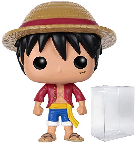 Figura FUNKO POP! One Piece - Monkey D. Luffy Funko - Bonecos de ação e brinquedo - figura, funko pop, One Piece, monkey d.luffy, 9 cm, vinil