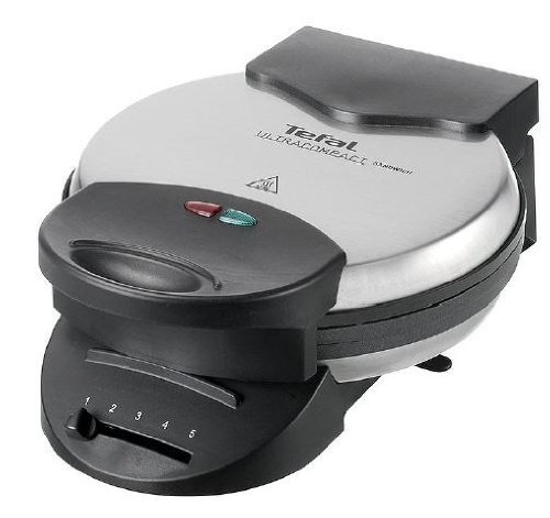 Máquina de Waffles TEFAL WM310D (Capacidade: 1 waffle - 1000 W) Tefal - Máquinas de waffle - 1 waffle, 1000 W, preto, inox