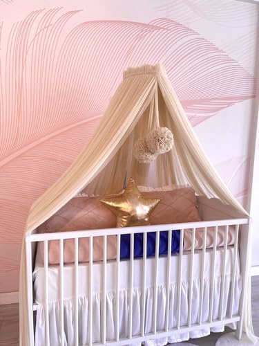 Baby Fancyroom Mosquiteiro para Berço Bege Baby Fancyroom - Roupa de cama - mosquiteiro, berço, bege