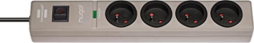 Extensão Elétrica BRENNENSTUHL 19500A (4 Tomadas - Tipo F - 2m) Brennenstuhl - Filtros de linha e supressores de surtos - 4 tomadas, interruptor, proteção contra sobretensões, 2m