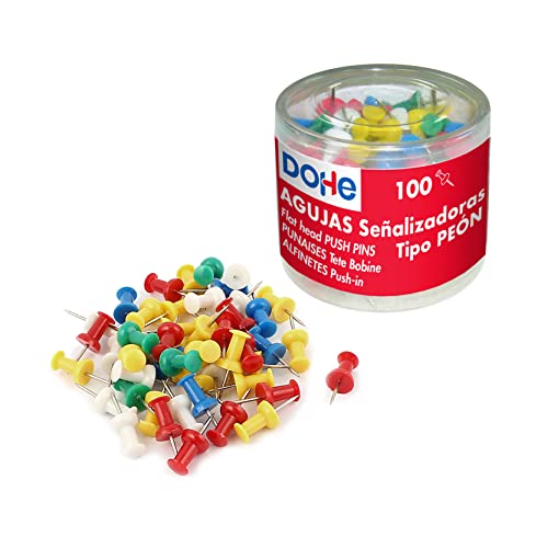 Pack 100 Chinchetas MT LANCER (Recondicionado Como Novo) DOHE - Alfinetes e tachas - sinalização, plástico, metal, cores sortidas