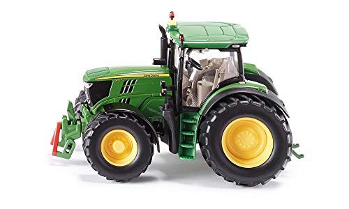 Veículos SIKU Trator John Deere 6210R (Idade Mínima: 3 - Transportes) SIKU - Modelos em escala - preto, amarelo, verde, metal, plástico