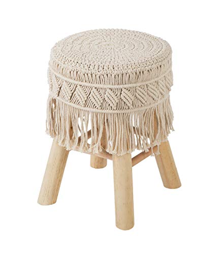 Almofada de Macramé RONDO ETE (Bege - 32x42cm) atmosphera - Pufes - macramé, bege, 32x42cm