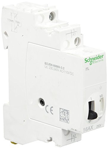 Schneider Electric ITL 110-250V 50/60Hz Branco interruptor elétrico Schneider - Interruptores e relés especiais - branco, 1 polos, 110V, 250v