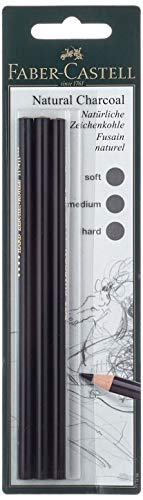 Lápis de Carvão FABER-CASTELL 117498 (Branco) Faber-Castell - Carvões de arte - carvão, branco