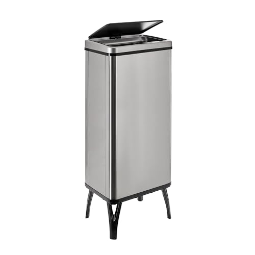 Caixote do Lixo Inteligente com Abertura Automática e Contato Manual WELL HOME | 60 L - Cinzento WELL HOME MOBILIARIO & DECORACIÓN - Lixeiras e cestos de lixo - abertura automática, contato manual, 60 L, cinzento
