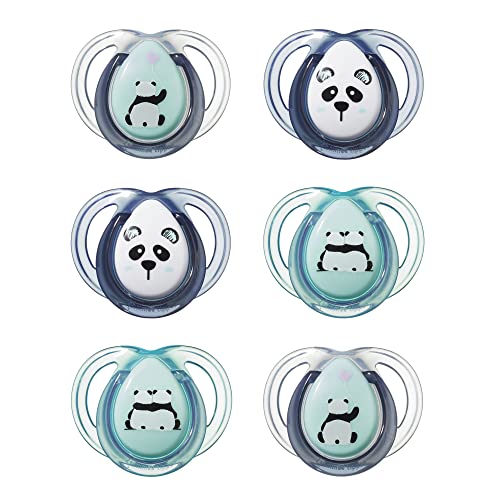 Tommee Tippee Closer To Nature Classic Silicone Teat 0+Mths Panda Tommee Tippee - Cuidados com a higiene oral - silicone, 0+ meses, imitação leite materno