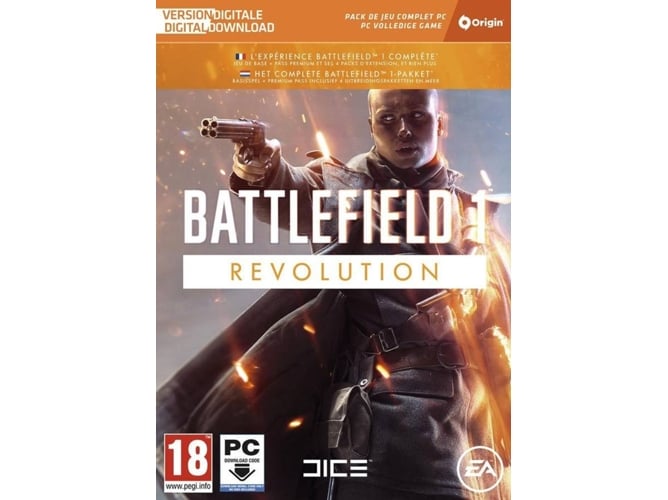 Jogo Eletrónico BATTLEFIELD 1 Revolution Edition Electronic Arts - Software de jogos de vídeo - jogo eletrónico, battlefield 1, revolution edition, guerra total, batalhas, cenários urbanos