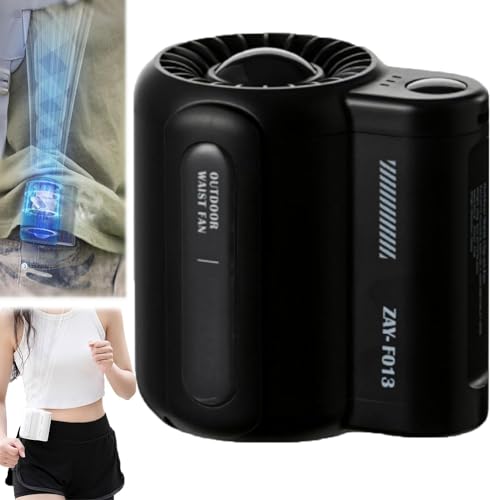 Ventoinha de Cinto LTDZ Cool Clip Fan (Preto) LTDZ - Ventiladores - ventoinha, cinto, 3 velocidades, bateria recarregável, clip, usb