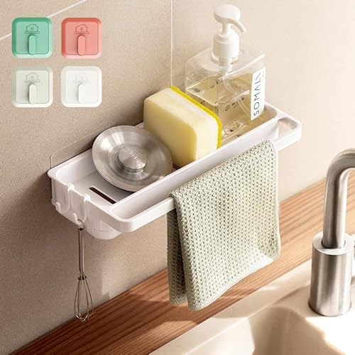 Suporte para Esponjas ASOSEN (Branco - Aço) Asonen - Armazenamento e organização - branco, aço