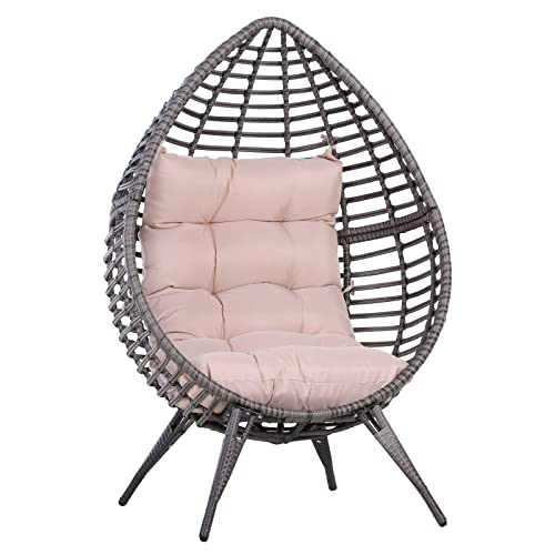Cadeira de Jardim Outsunny | Cinzento, Bege (Ratos e Roedores) Outsunny - Móveis de exterior - cinzento, bege, roedores