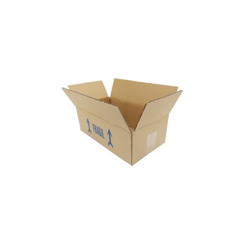 Caixa de Cartão Grande com Texto FRAGIL (31 x 17 x 11 cm) Tonerpack - Caixas de mudança e envio - caixa cartão, textos fragil, 31 x 17 x 11 cm